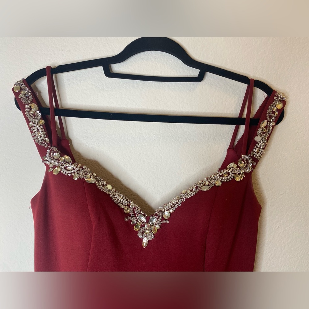 Red Sequined Evening/Ball Gown